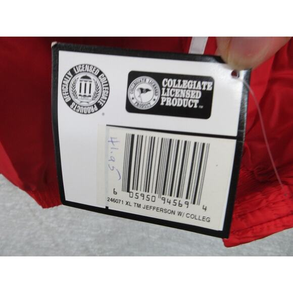 NWT Vtg Y2K 90s ADIDAS TEAM Jefferson Soccer Men XL Nylon Lined Full Zip Jacket - Picture 6 of 12